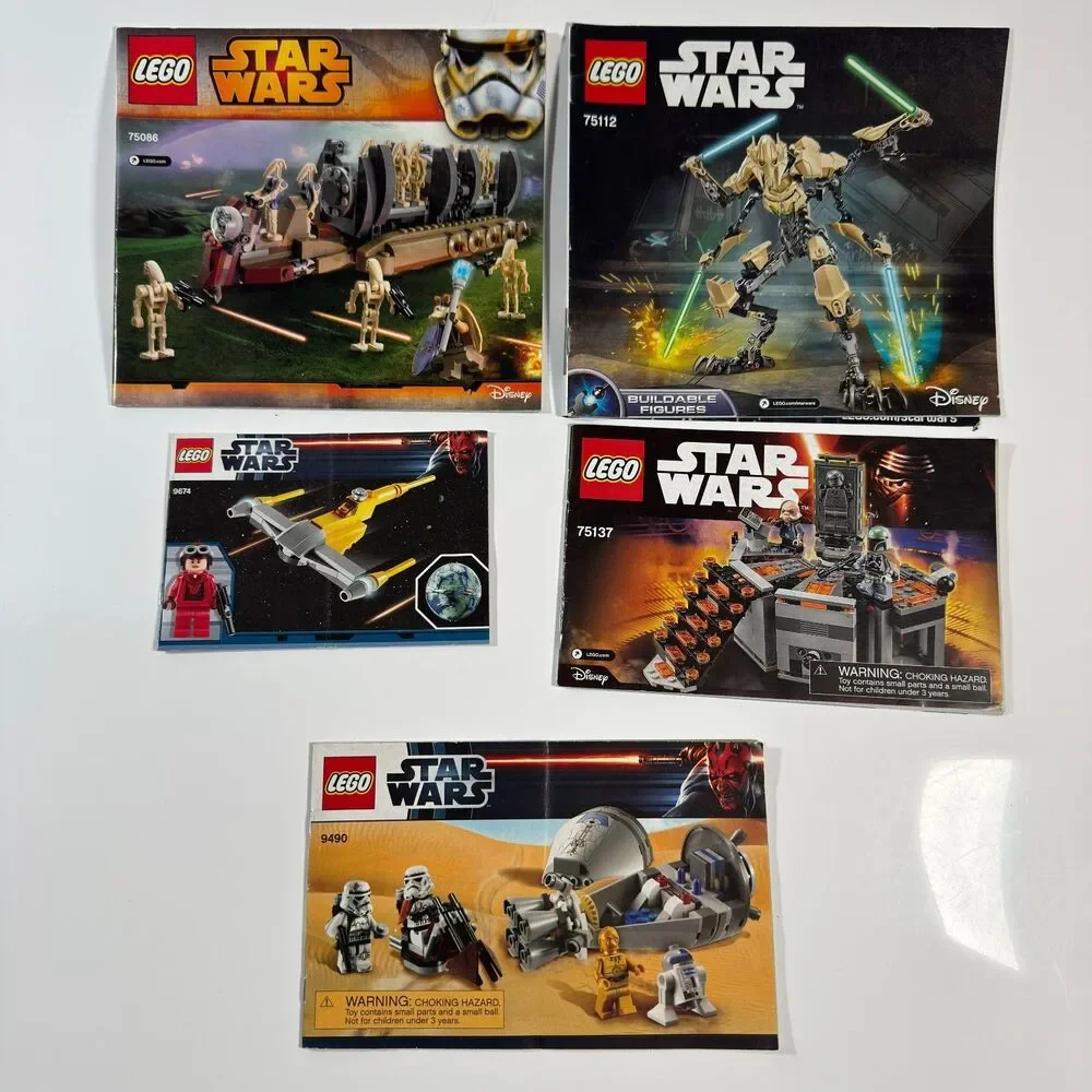 LEGO Star Wars Instruction Manuals Lot Booklet Booklet Bundle ONLY No Bricks